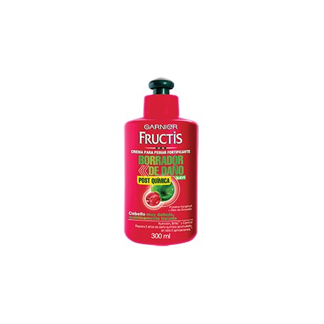 Garnier Media Caja Crema Para Peinar Fructis Borrador Daño 300M/6P-Despensaenlinea