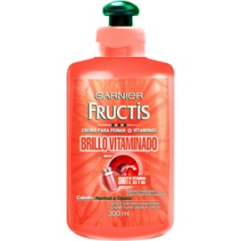 Garnier Caja Crema Para Peinar Fructis Brillo Vitamina 300M/12P-Despensaenlinea