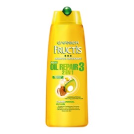 Garnier Caja shampoo Fructis Oil reparador 2en1 3 aceites 12P/650M-Despensaenlinea