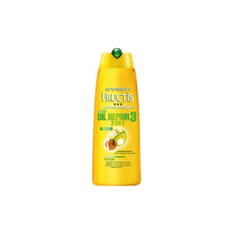 Garnier Caja shampoo Fructis Oil reparador 2en1 3 aceites 12P/650M-Despensaenlinea
