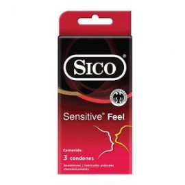 Sico Condones Sico Sensitive Feel 3P-Despensaenlinea