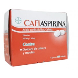 MayoreoTotal Cafiaspirina 100T/500MG - KOZ-Despensaenlinea