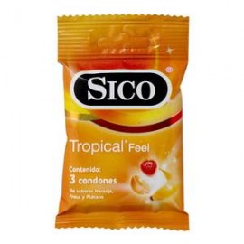 Sico Condones Sico Tropical Feel 3P-Despensaenlinea