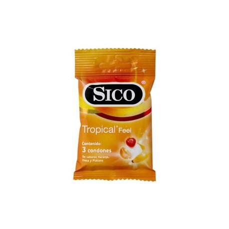 Sico Condones Sico Tropical Feel 3P-Despensaenlinea