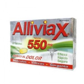 MayoreoTotal Alliviax caja 10T/550MG-Despensaenlinea