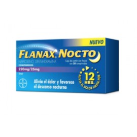 Bayer Flanax nocturno 20P/220MG - KOZ-Despensaenlinea