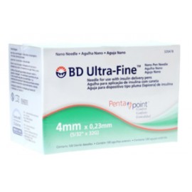 BD Ultra Fine Aguja Ultra Fine Pluma 32X4Mm/100P - KOZ-Despensaenlinea