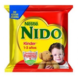 Nestlé Caja Leche en Polvo Nido Kinder Bolsa 144G/12P-Despensaenlinea