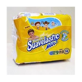 Kimberly Clark Media Caja Pañal Suavelastic Max Chico 14P/4C-Despensaenlinea