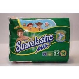 Kimberly Clark Media Caja Pañal Suavelastic Max Grande 14P/3C-Despensaenlinea