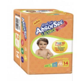 Kimberly Clark Media Caja Pañal Absorsec Recién Nacido 14P/4C-Despensaenlinea