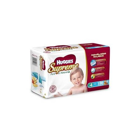 Kimberly Clark Caja Pañales Huggies Supreme Etapa 4 Niño 36P/5C-Despensaenlinea