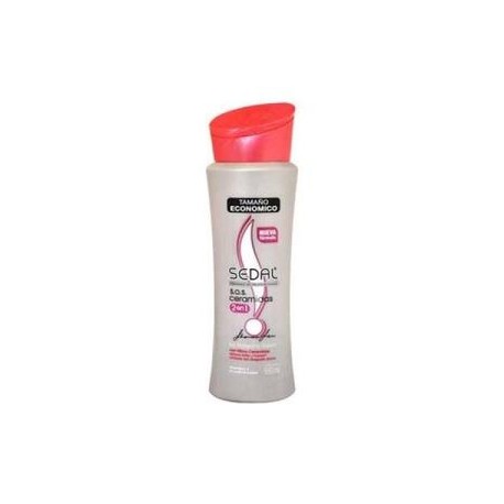 Unilever Media Caja shampoo Sedal Shampoo Sos 2 en 1 Ceramidas 650M/6P-Despensaenlinea