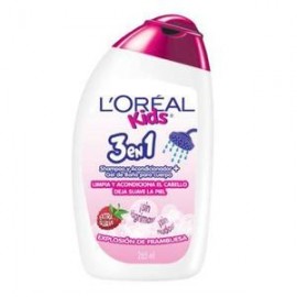 L´Oreal Caja shampoo Kids Frambuesa 3 en 1 265M/12P-Despensaenlinea