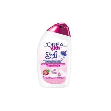 L´Oreal Media Caja shampoo Kids Frambuesa 3 en 1 265M/6P-Despensaenlinea