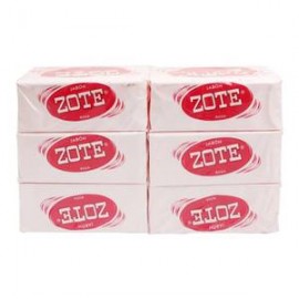 MayoreoTotal Pack jabon de lavanderia Zote rosa 400G/6P - ZK-Despensaenlinea
