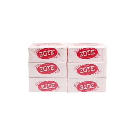 MayoreoTotal Pack jabon de lavanderia Zote rosa 400G/6P - ZK-Despensaenlinea