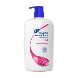 Procter & Gamble Shampoo Head & Shoulders 2 en 1 Suave y Manejable 1L - ZK-Despensaenlinea