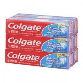Colgate Palmolive Crema Dental Colgate Máxima Protección Anticaries con Flúor y Calcio 6P/100M - ZK-Despensaenlinea