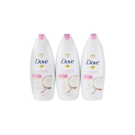 Unilever Jabón Corporal Dove Líquido Coco 3P/650M - ZK-Despensaenlinea