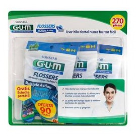 Gum Hilo Dental Gum Flossers con Mango 270P - ZK-Despensaenlinea