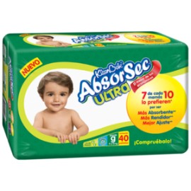 Kimberly Clark Caja Pañal Absorsec Grande 40P/4C-Despensaenlinea