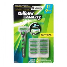 Procter & Gamble Máquina para Afeitar Gillette Mach3 Sensitive Recargable 8P para afeitar - ZK-Despensaenlinea