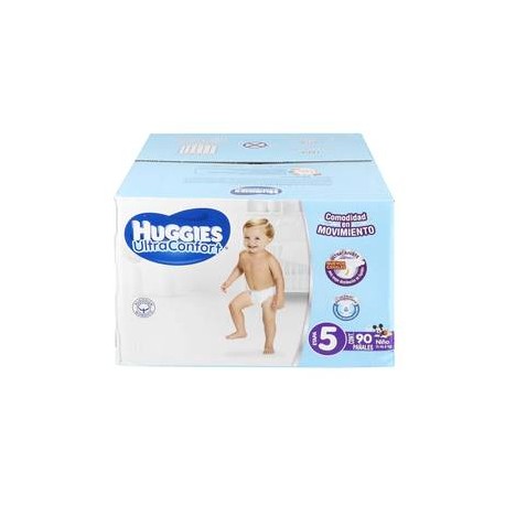 Kimberly Clark Pañales Etapa 5 Huggies UltraConfort 90P Niño - ZK-Despensaenlinea