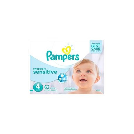 Procter & Gamble Pañales Etapa 4 Pampers Sensitive Piel Sensible 62P - ZK-Despensaenlinea