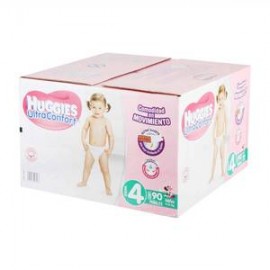 Kimberly Clark Pañales Etapa 4 Huggies Niña UltraConfort 90P - ZK-Despensaenlinea