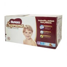 Kimberly Clark Pañales Etapa 6 Huggies Supreme Niño 84P - ZK-Despensaenlinea