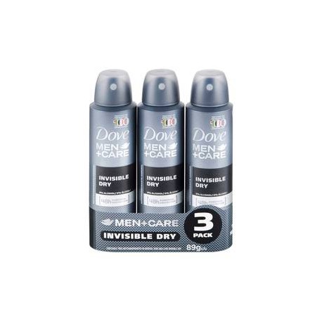 Unilever Antitranspirante en Aerosol Dove Men+Care Invisible Dry 3P/89G - ZK-Despensaenlinea