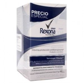 Unilever Antitranspirante en Barra Rexona Clinical 2P/48G - ZK-Despensaenlinea
