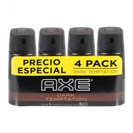 Unilever Desodorante Axe Dark Temptation 4P/96G - ZK-Despensaenlinea