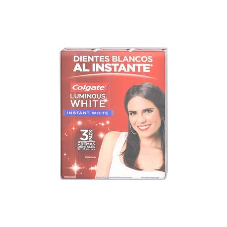Colgate Palmolive Crema Dental Anticaries Colgate Instant White con Flúor 3P/125M - ZK-Despensaenlinea