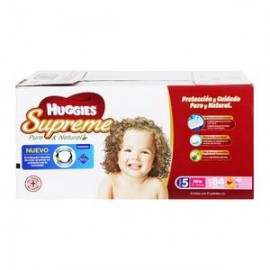 Kimberly Clark Pañales Etapa 5 Huggies Niña Supreme 84P - ZK-Despensaenlinea