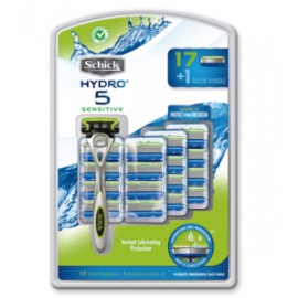 Schick Schick Hydro 5 Sensitive, paquete para rasurar con rastrillo 17C - KOZ-Despensaenlinea