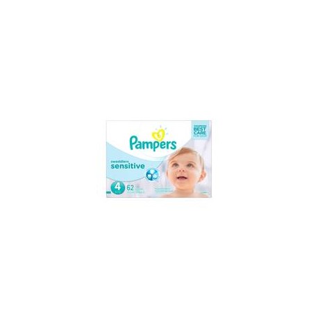 Procter & Gamble Pañales Etapa 4 Pampers Sensitive Piel Sensible 62P - ML-Despensaenlinea