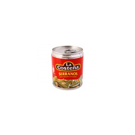 La Costeña Caja Chiles Serranos 800G/12P-Despensaenlinea