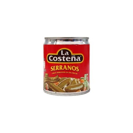 La Costeña Caja Chiles Serranos 220G/24P-Despensaenlinea